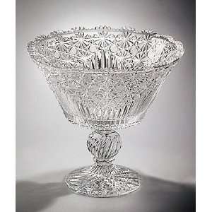 Crystal Bowl on Foot   Constellation   8.5 inches  Kitchen 