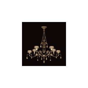   Golden Aura 63 Eight Light Chandelier in Aged Gold Patina Home