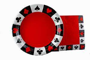 Casino Party Large Plates and Napkins Vegas Party  
