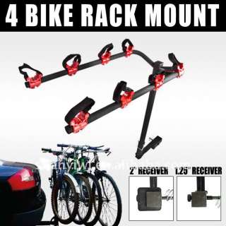 New Auto Hitch Mount Bicycle Bike Rack Car SUV Truck Carrier For 4 