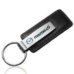 Mazda 6 Black Leather Key Chain