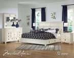 Seashell White 5 pc Arts & Crafts Cali King Bedroom Set  