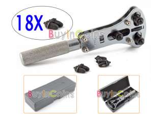 Watch Back Case Opener Wrench Screw Remover Tool Set  