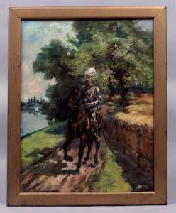 Original Listed American Antique Impressionist Oil Painting Paul 