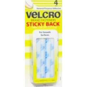  Velcro Sticky Back 1/2 Stripped White (6 Pack) Health 