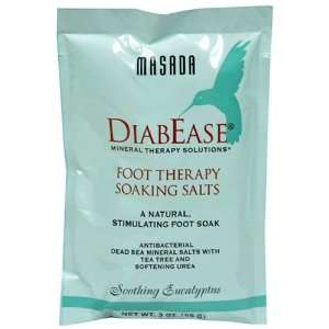 Masada DiabEase Foot Therapy Soaking Salts, Soothing Eucalyptus, 3 oz 