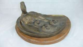 Ducks Unlimited Queen Canvasback Duck Ashley Gray Bronze Sculpture 
