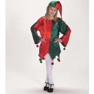    Satin Jingle Elf Child Halloween Costume (4 8) Toys & Games