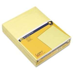  Legacy Gummed Top Pad, Legal Rule, Letter, Canary, 50 