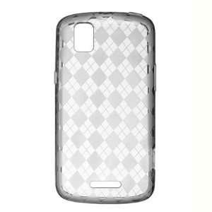   Crystal Check Gel Skin Case for Motorola Droid Pro A957 + Car Charger