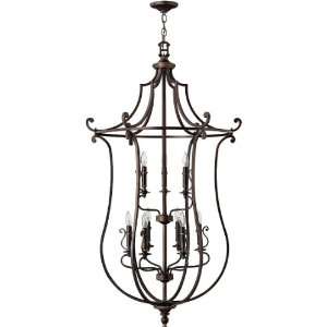  Plymouth Two Tiered Cage Chandelier in Olde Bronze Finish 