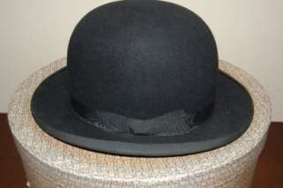   Herbert Johnson Brooks Bros. Derby Bowler Hat and Box   Sz 7 1/8