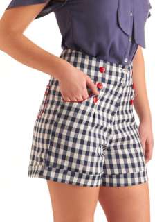 In the Picnic of Time Shorts   Mid length, Vintage Inspired, Statement 