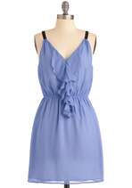 Look to the Future Dress in Periwinkle  Mod Retro Vintage Dresses 