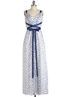   White, Polka Dots, Party, Maxi, Summer, Tank top (2 thick straps