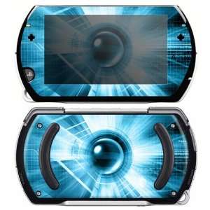  Sony PSP Go Decal Skin   Abstract Blue Tech Everything 