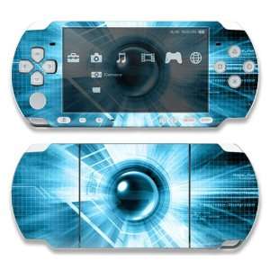  Sony PSP Slim 2000 Decal Skin   Abstract Blue Tech 