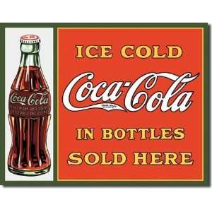  Best Quality  Tin Sign COKE Sold Here In Bottles Patio 