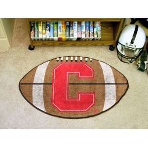  Cornell Big Red FOOTBALL SHAPED AREA WELCOME/BATH MAT RUG 