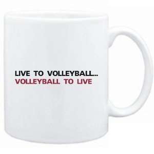  New  Live To Volleyball , Volleyball To Live  Mug Sports 