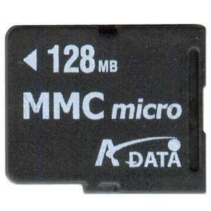   128MB A Data micro MultiMedia Card (MMCmicro) Memory Card Electronics