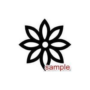  FLOWERS AND PLANTS DAISY FLOWER 10 WHITE VINYL DECAL 