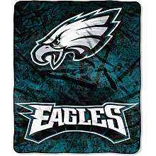 Northwest Philadelphia Eagles 50x60 Roll Out Design Raschel Blanket 