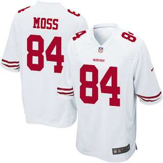 Mens Nike San Francisco 49ers Randy Moss Game White Jersey    