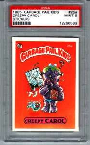 1985 GARBAGE PAIL KIDS 1ST # 25A CREEPY CAROL MT PSA 9  