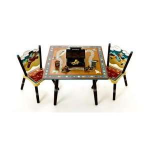  Wild West Table & 2 Chair Set