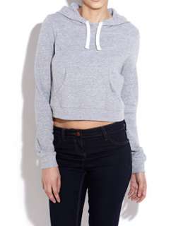 Charcoal (Grey) Cropped Hoody  244817003  New Look