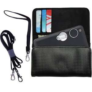 Black Purse Hand Bag Case for the Nikon Coolpix S3 with both a hand 