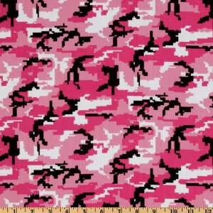  44 Wide Camo Digital Pink Fabric By The Yard Arts 