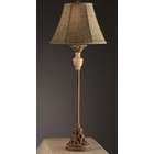 Poundex Set of 2 Table Lamps with Ivory Accent in Rustic Tone