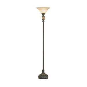   MR701083 1 Light Dowling Marble Torchiere Gold