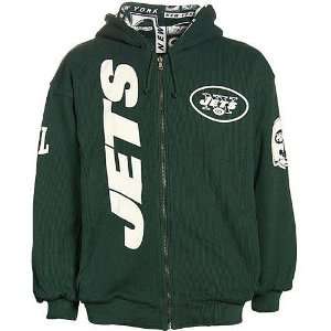  NFL New York Jets Reversible Hooded Fleece Sports 