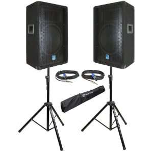  Package (2) Gemini GT 1204 12 800 Watt Trapezoidal Dj Pa 