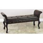 Leather Bench Ottoman  