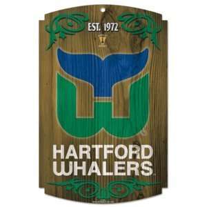  NHL Hartford Whalers Sign   Wood Style