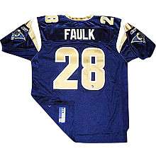 Mounted Memories St. Louis Rams Marshall Faulk Signed Authentic Jersey 