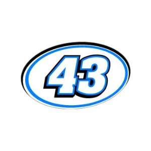  43 Number Jersey Nascar Racing   Blue   Window Bumper 