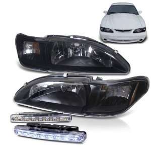  Eautolight 94 98 Ford Mustang One Piece 2in1 Head Lights 