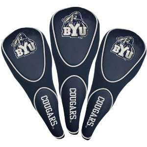  Brigham Young Cougars Navy Blue Three Pack Zippered Golf 