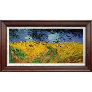 Hand Painted Oil Painting Vincent Van Gogh Wheat Field Crows  