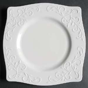  Lenox China Opal Innocence Carved Square Accent Salad 