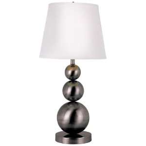  Antique Nickel Stacked Balls Table Lamp