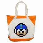 Carsons Collectibles Accent Tote Bag Orange of Vintage Retro Megaman 