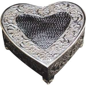 com Heart Shape Silver Cake Stand for Wedding & Valentines Day Cake 
