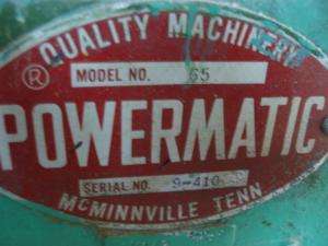 Powermatic Table Saw Model 65 #28  