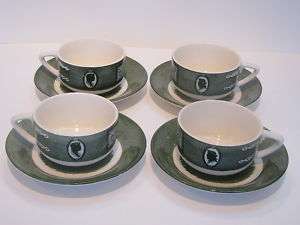 Royal China Colonial Homestead 4 cups & saucers  